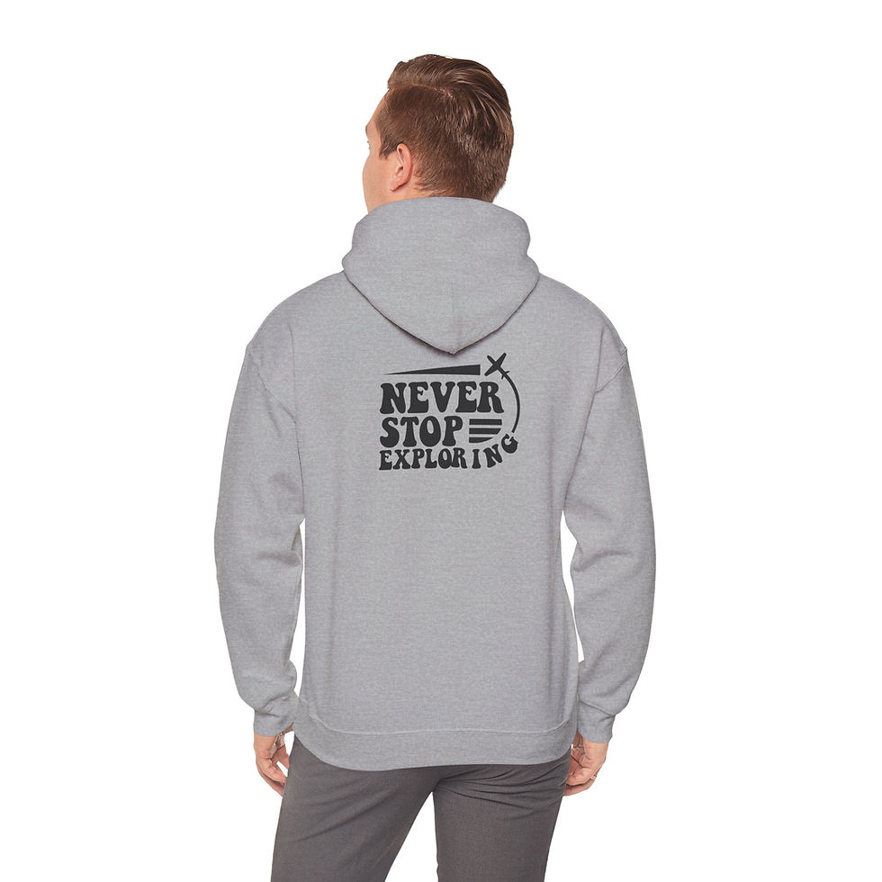Thumbnail: Never Stop Exploring Hoodie | Sweatshirt for Nature Lovers, Unisex Apparel