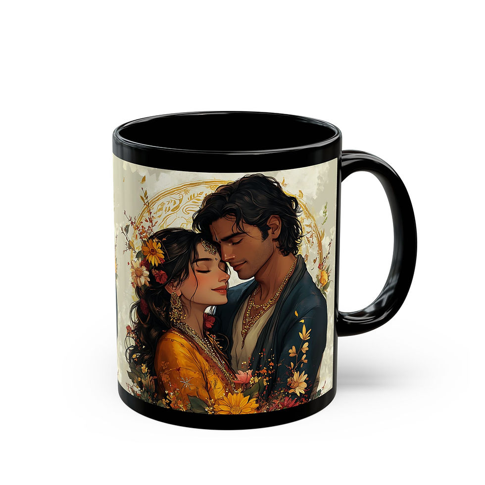 Thumbnail: Bollywood-Themed Black Mug | Unique Coffee Cup for Gift