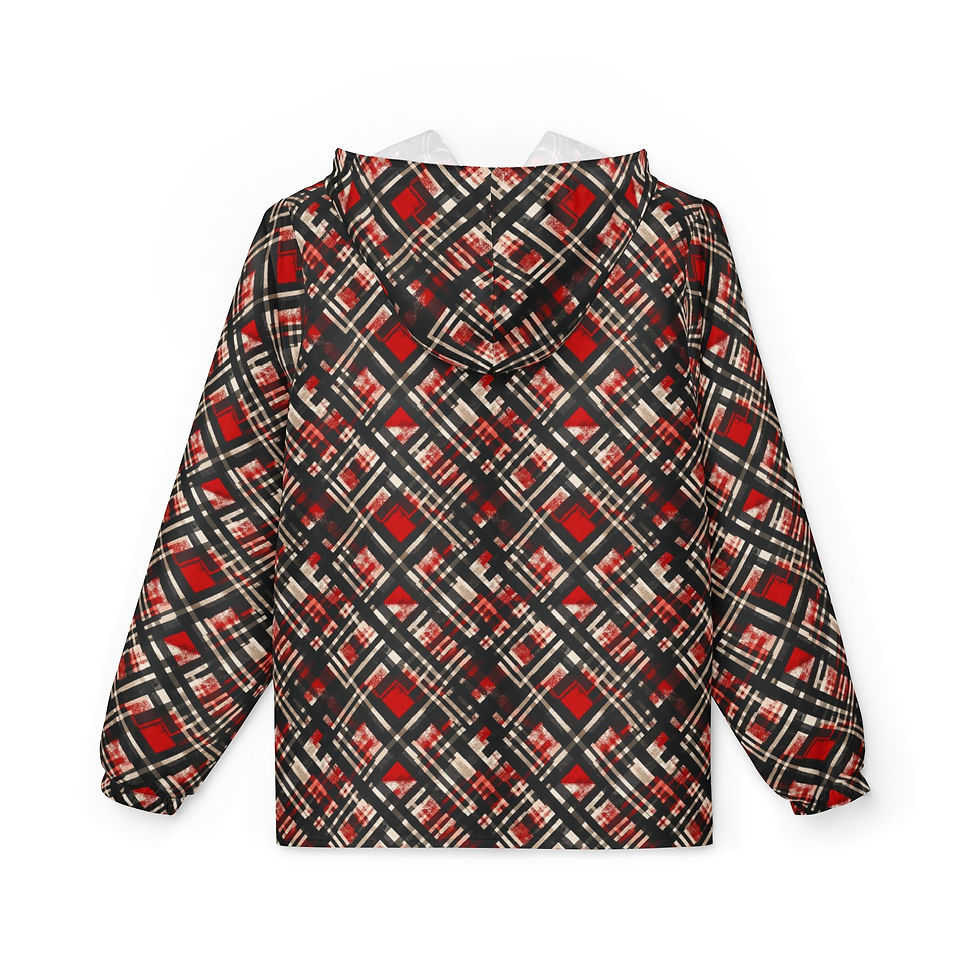 Thumbnail: Colorful Geometric Windbreaker Jacket, Outdoor Jacket, Women’s and Men’s Fashion