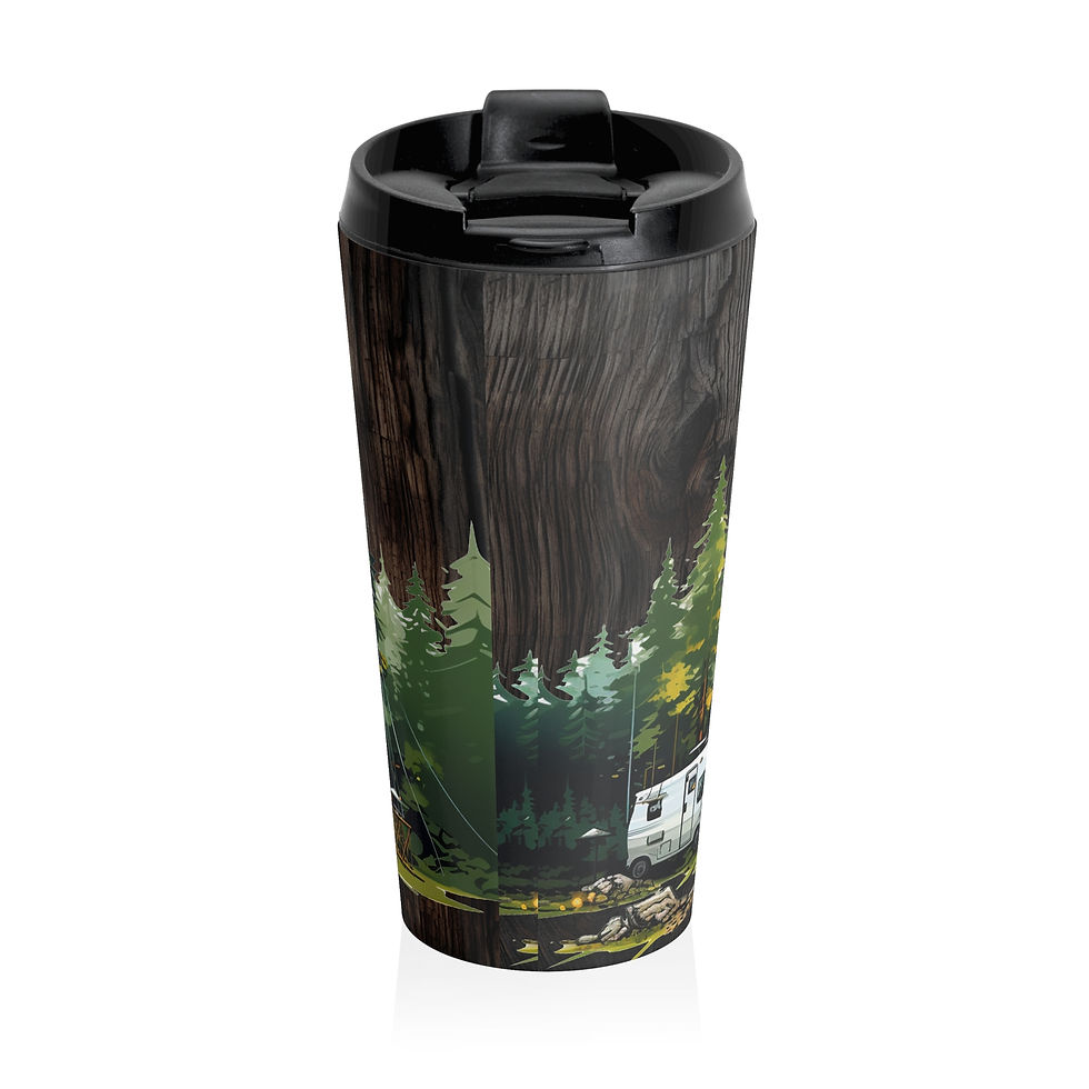 Thumbnail: Camping Stainless Steel Travel Tumbler, Perfect Gift for Men, Outdoor 