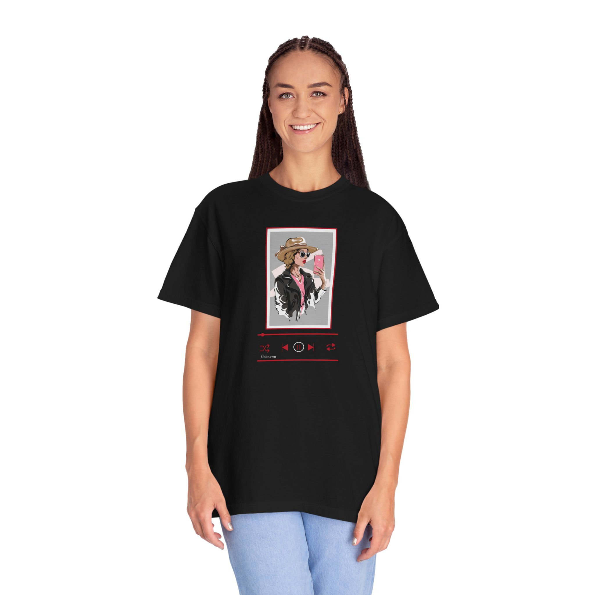  Anime & Music T-Shirt — "Just a Girl Who Loves Anime and Music" Cute 