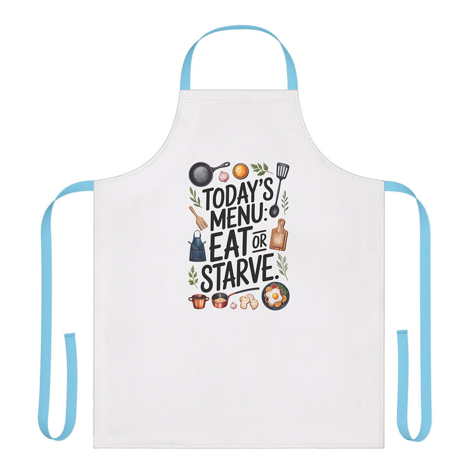 Thumbnail: Funny Cooking Apron, Festive Holiday Kitchen Gift, Chef Apron for Baking