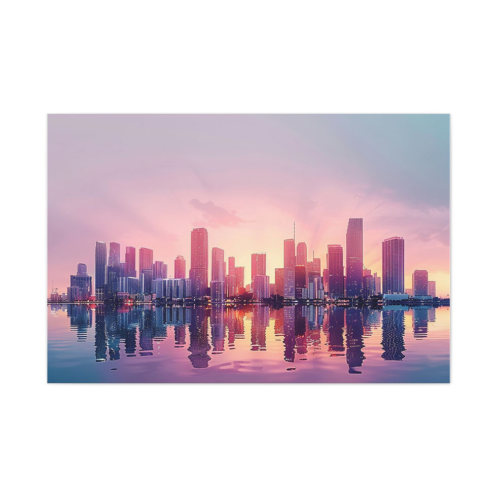 Thumbnail:  Urban Skyline Matte Canvas Wall Art, Modern Decor, Gift for City Lovers