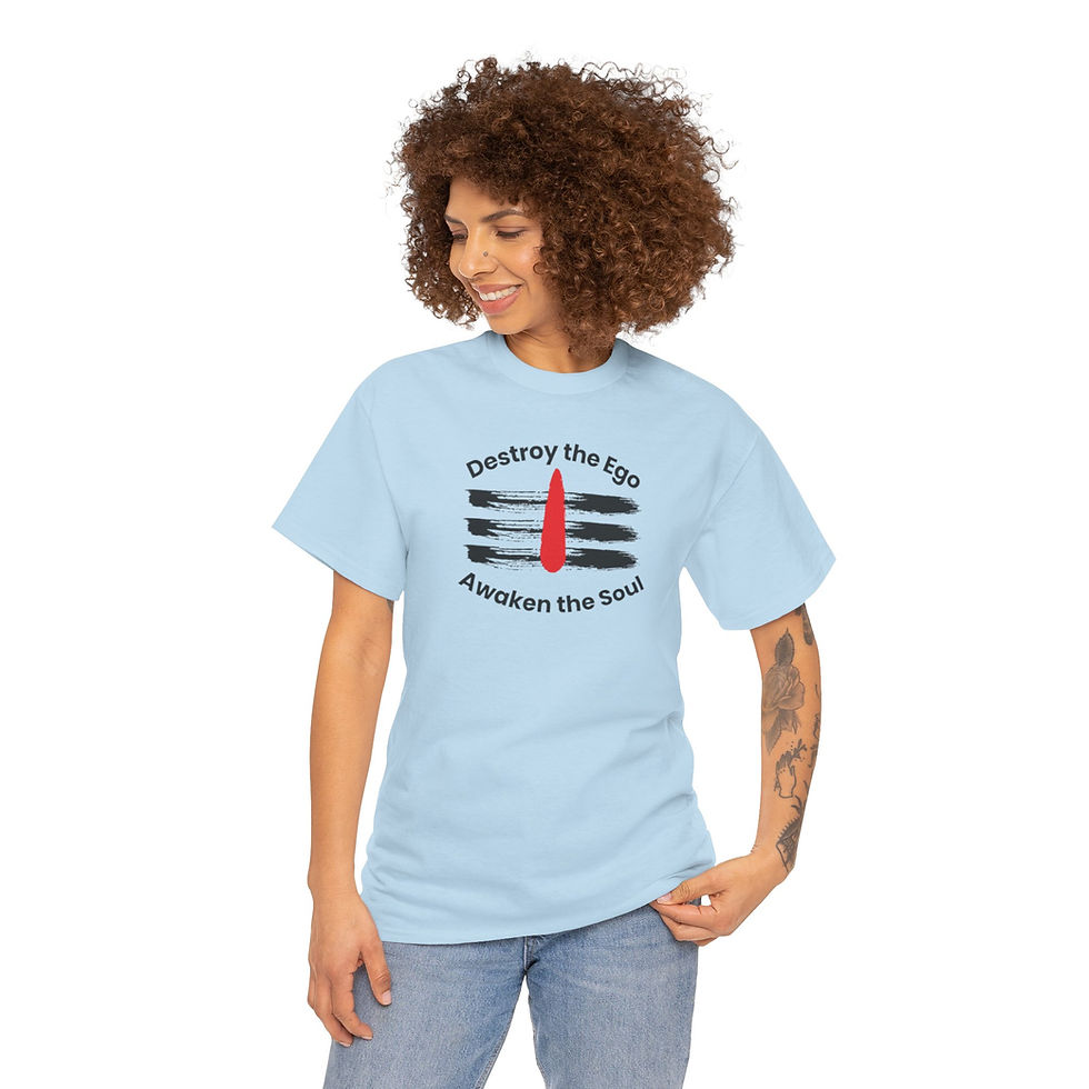 Thumbnail: Shiva-Themed Unisex Heavy Cotton Tee, Symbol of Strength