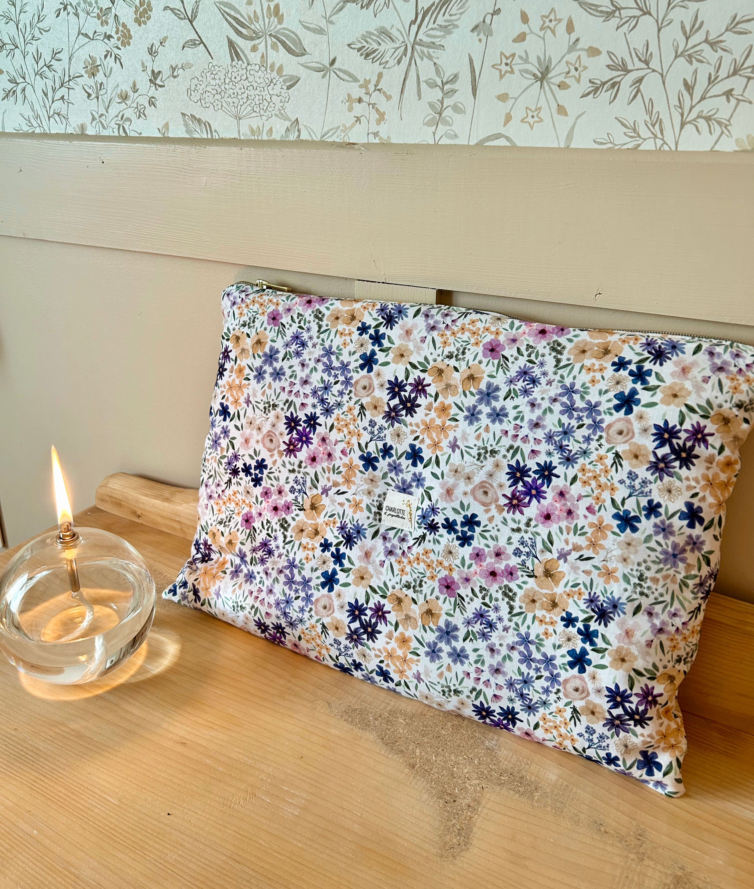 HOUSSE D'ORDINATEUR AQUARELLE VIOLETTE