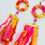 Thumbnail: Sherbet Fabric Wrapped Statement Earrings
