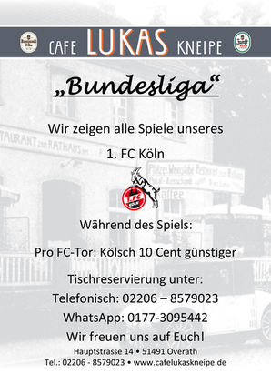 1. FC Köln Spiele Live ansehen Banner