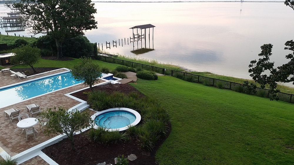 View overlooking the property of the Seahorse Retreat