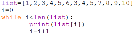 Traversing the elements of list