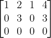 The system of algebraic equations given below has x + 2y + z = 4 2x + y + 2z = 5 x - y + z = 1