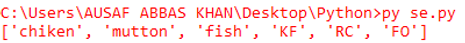 Manipulating elements of list
