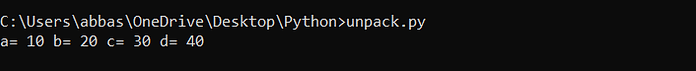 tuple packing and tuple unpacking: Python