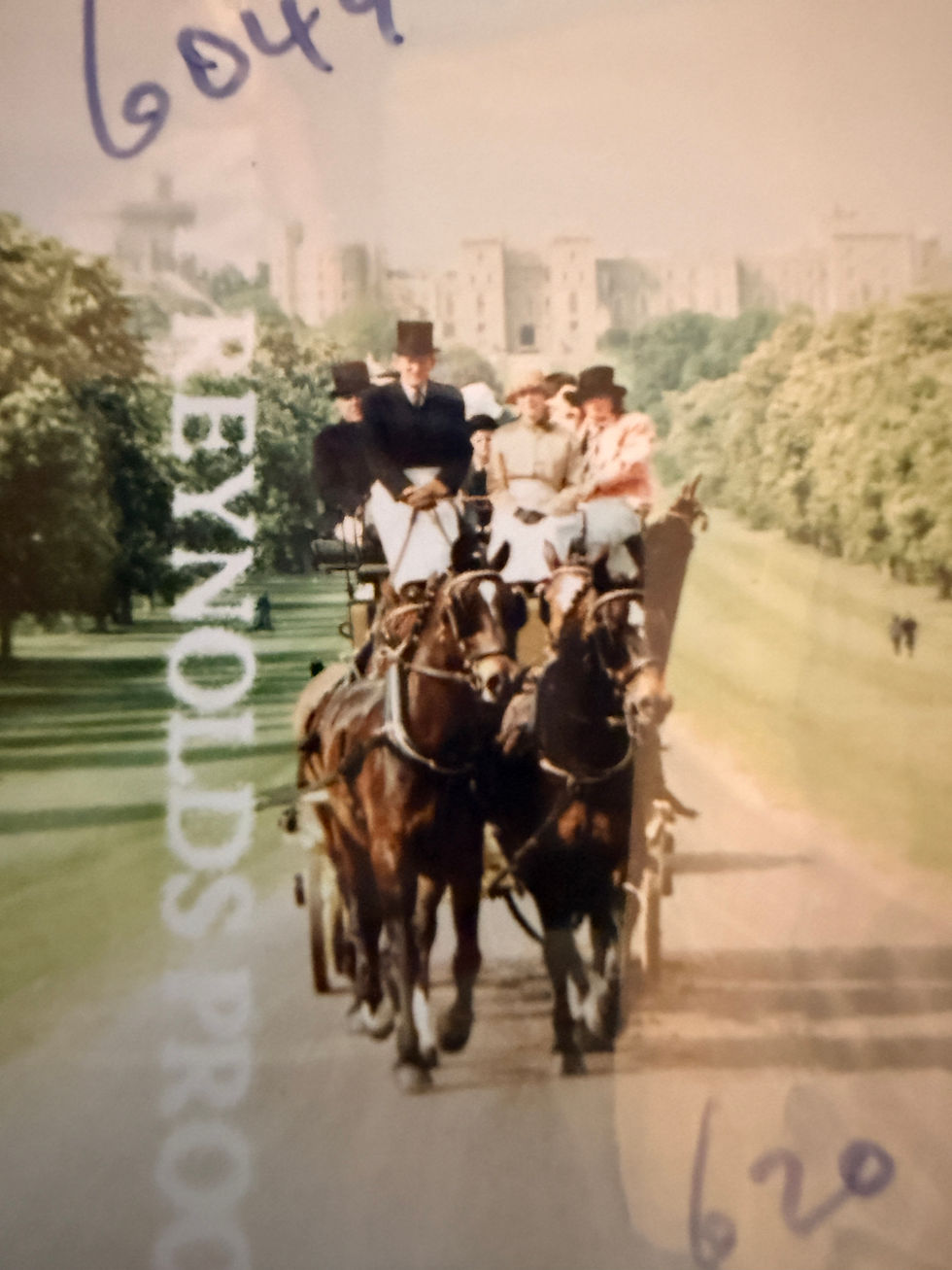John Seear arriving at Royal Ascot by carriage