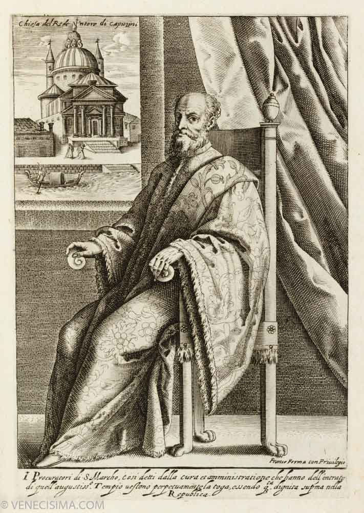 Procurador de San Marcos en grabado de Giacomo Franco (1610)