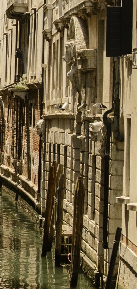 La fachada trasera del palacio Morosini