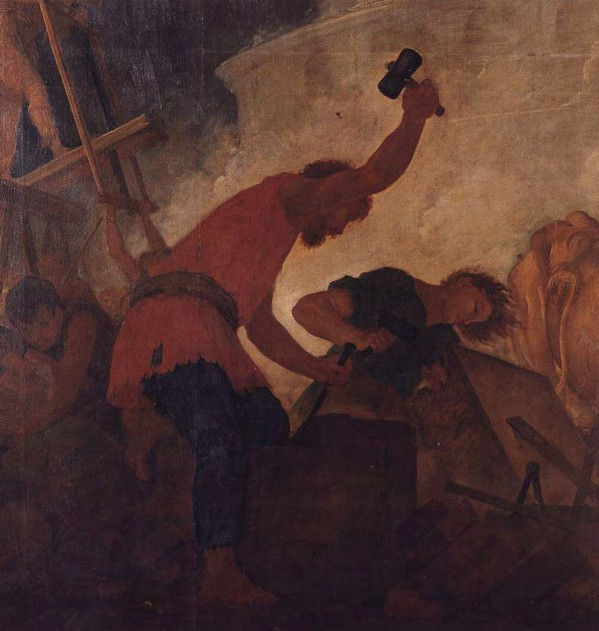 La construcción de la Torre de Babel (Louis Dorigny)