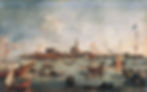 Francesco Guardi. EL dux en el Bucentauro en San Nicolò di Lido