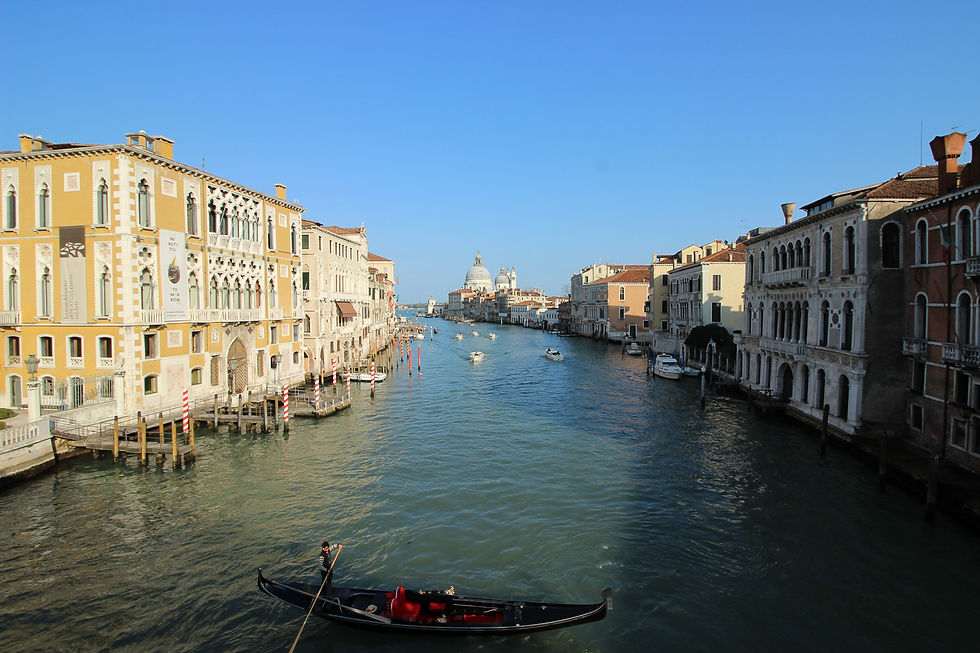 Vista del Gran Canal desde el Ponte de la Accademia