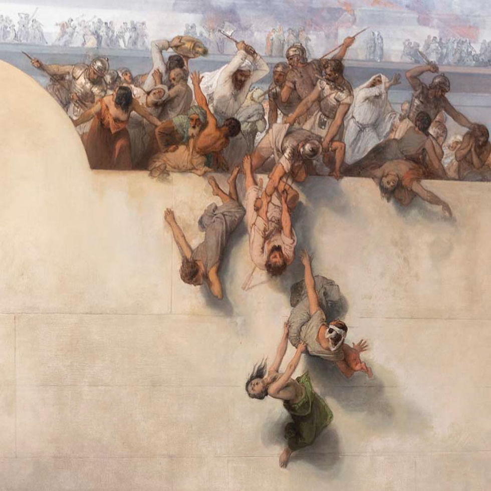 La destrucción del templo de Jerusalén, Hayez (Galerias de la Accademia)