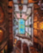 Techo de cristal del atrio de entrada. Foto: Hotel Danieli