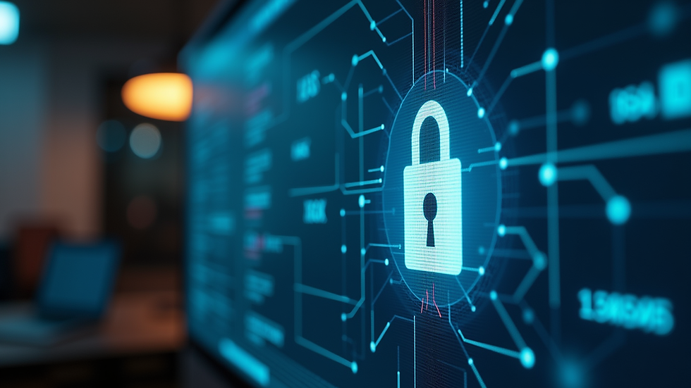 Vue rapprochée d’un écran d’ordinateur affichant des données de cybersécurité