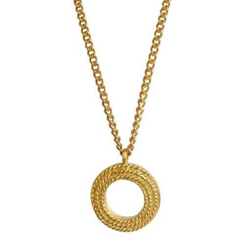 Thumbnail: OPEN ROPE MEDALLION NECKLACE