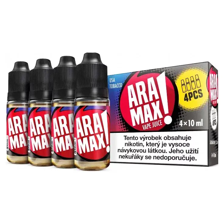 Liquid ARAMAX 4Pack USA Tobacco 4x10ml