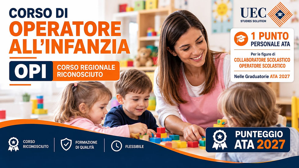 Operatore dell'infanzia (O.P.I.) - 1 Punto in Graduatoria ATA