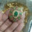 Thumbnail: Handmade Real Kundan Imitation Jadau Floral Ring Gold Plated Gift For her