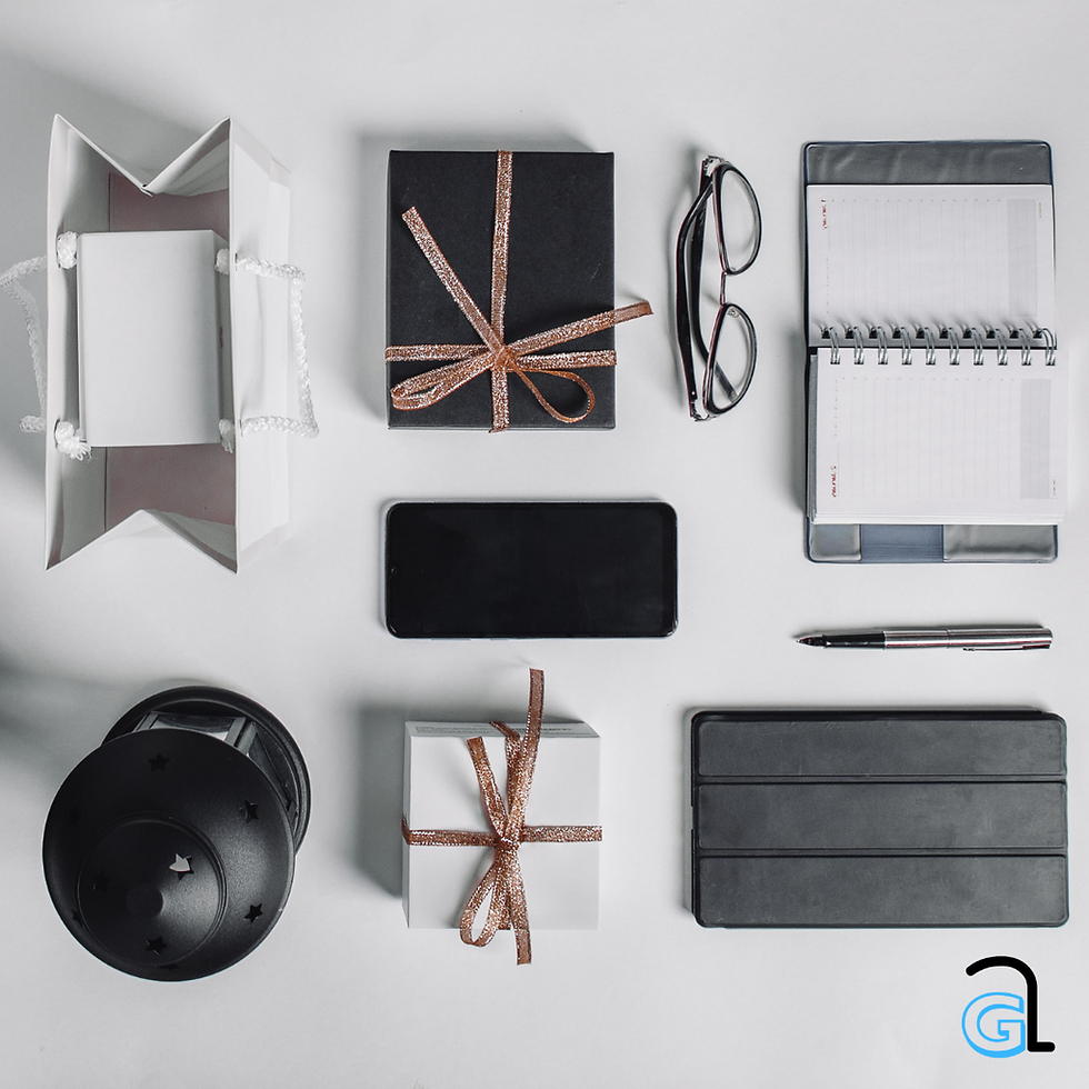 Corporate Gifts on an office table