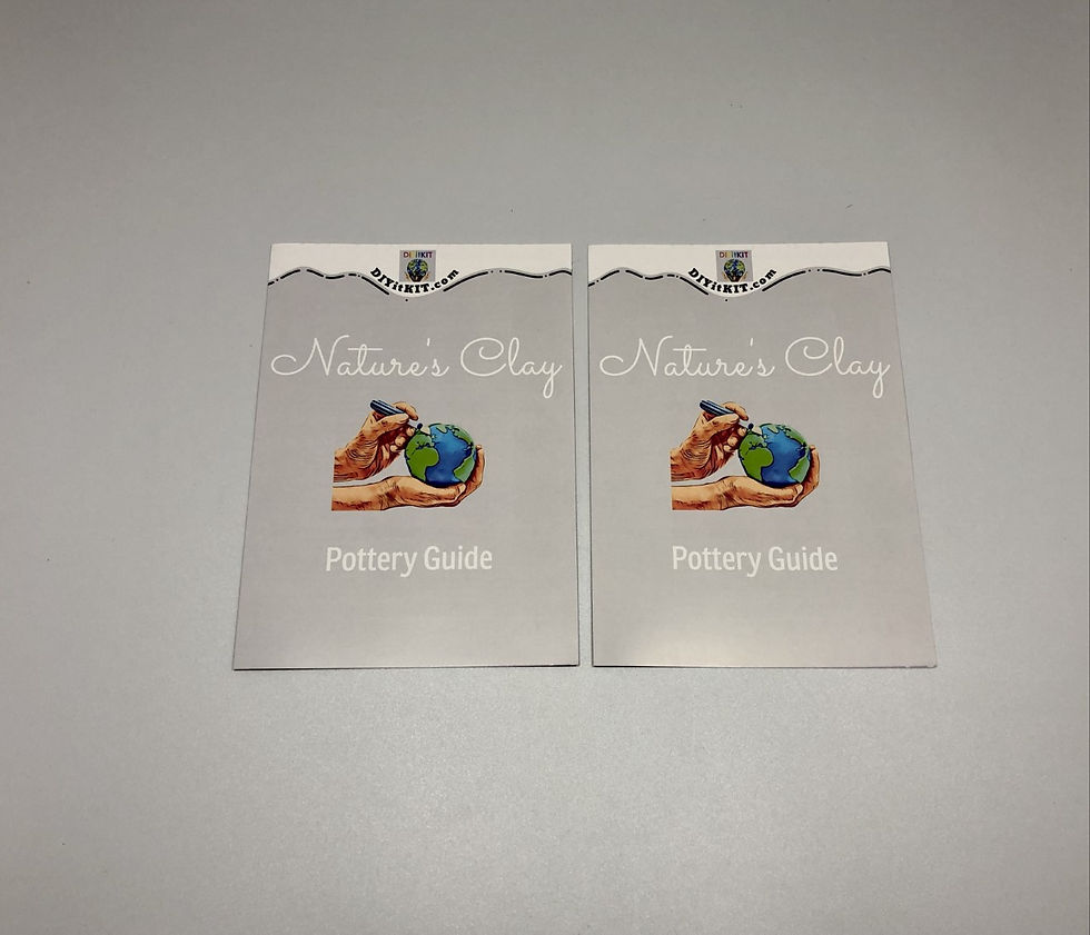 Thumbnail: FAMILY OF 4 CLAY POTTERY KIT WITH PAINTS