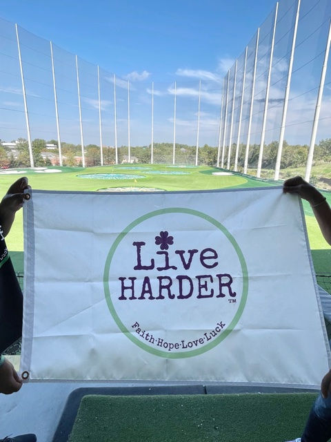 Thumbnail: 3' x 5' Custom Flag - WHITE Small Clover Design