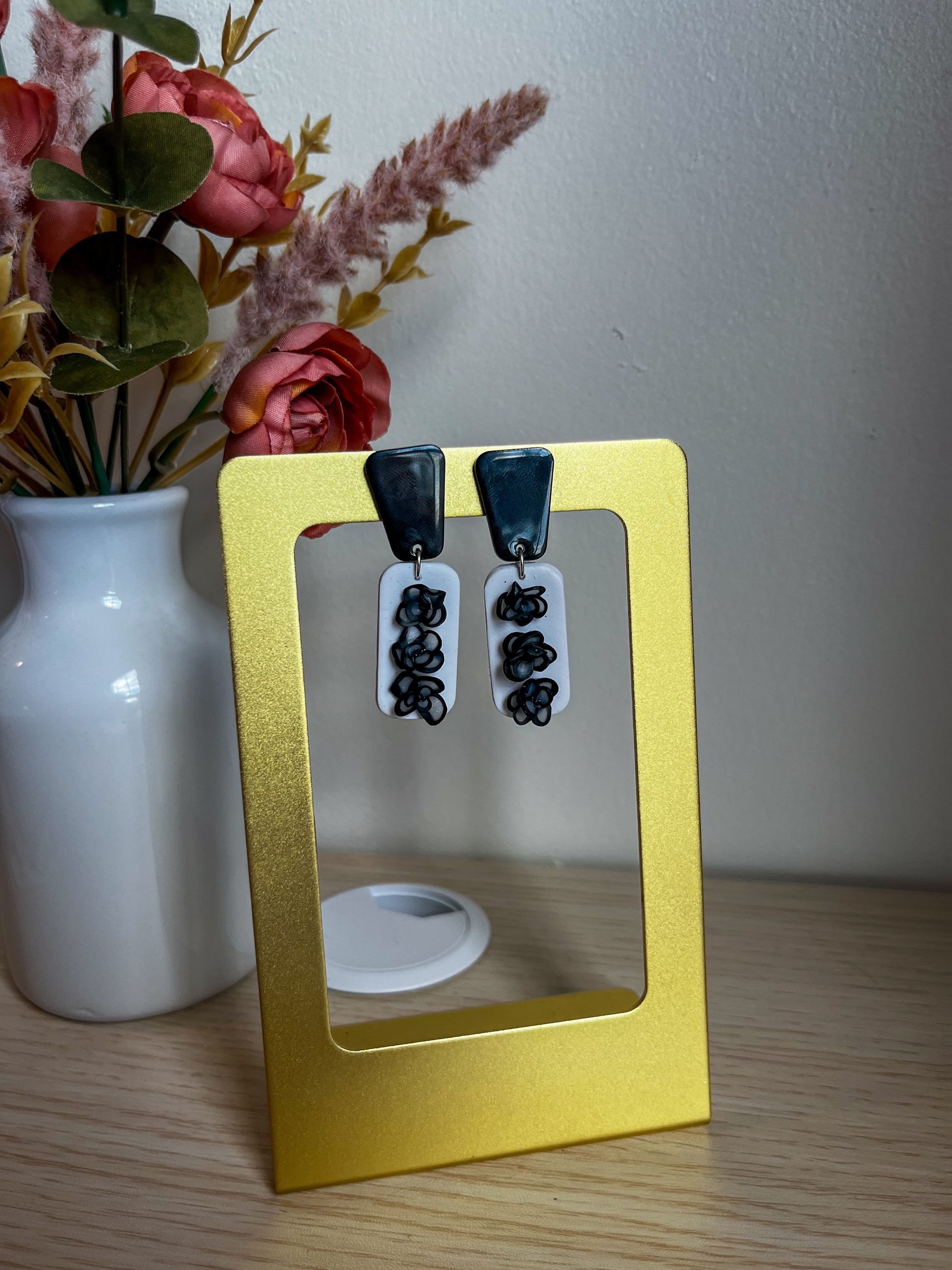 Translucent Black Floral