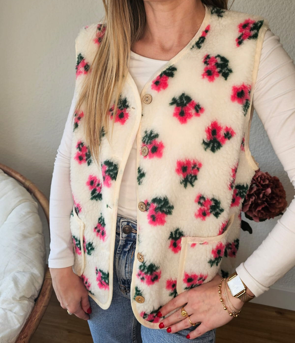 Gilet sans manches Fleurs - Victoria