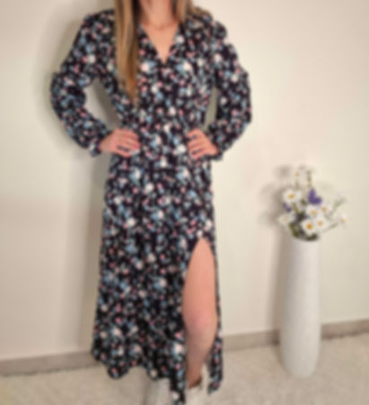Robe longue fleuries - Amandine