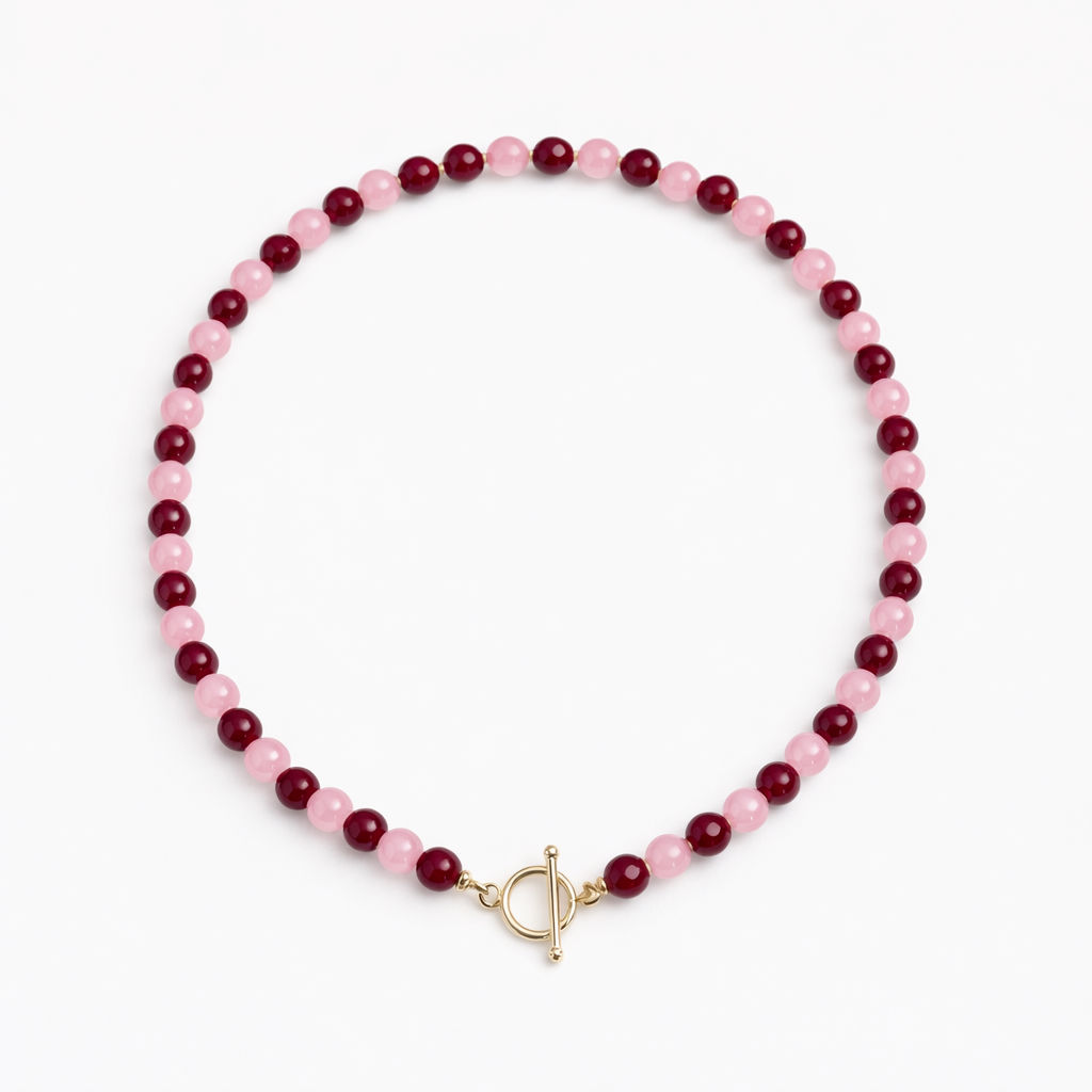 Rosette Charm Necklace 