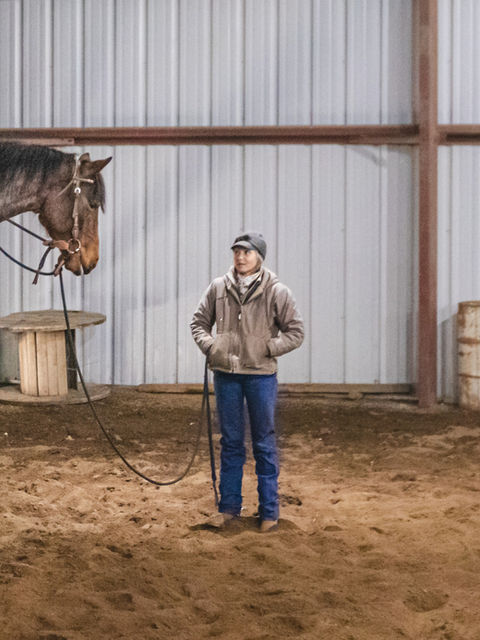 Horse training event in North Dakota
