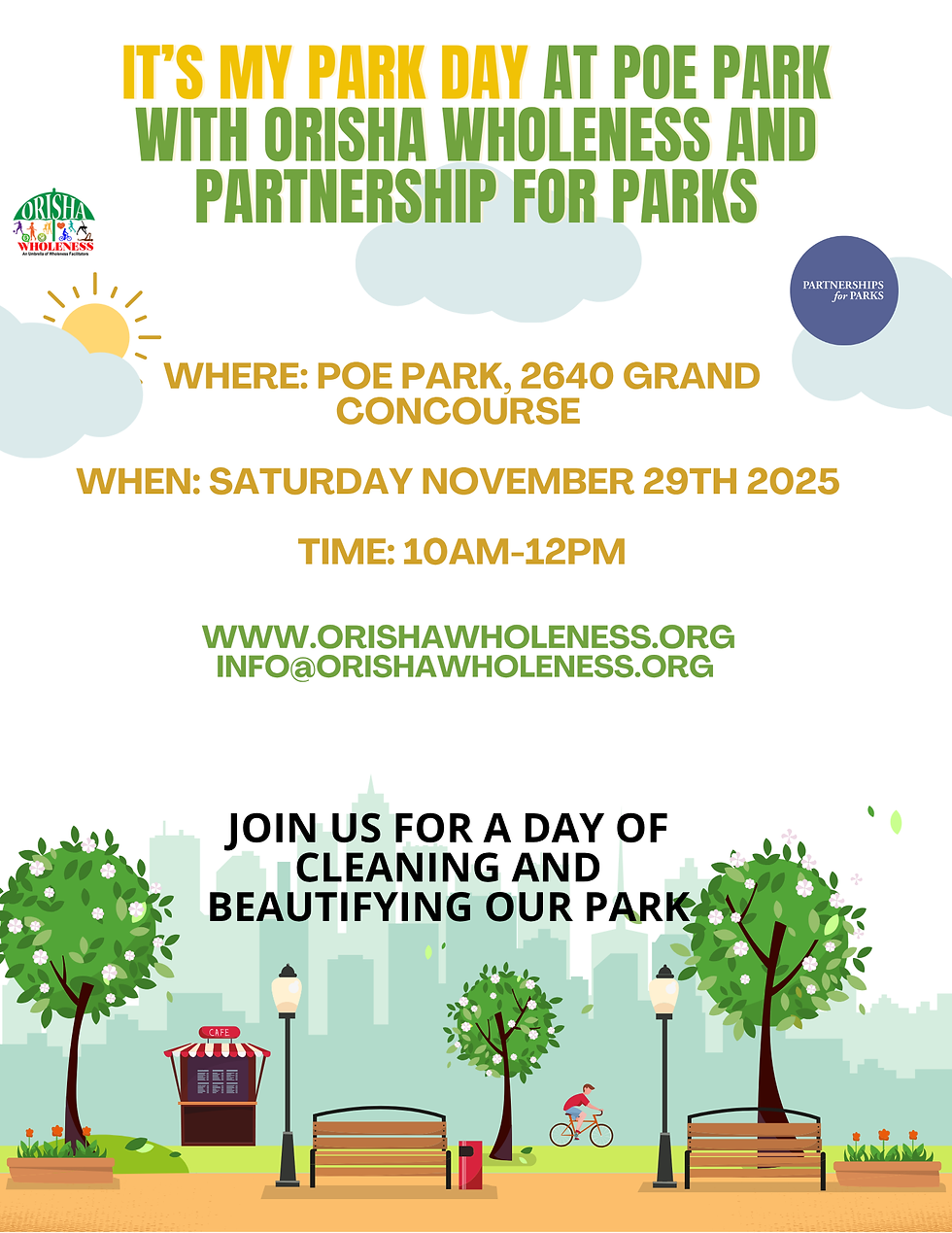 It's My Park Day at Poe Park