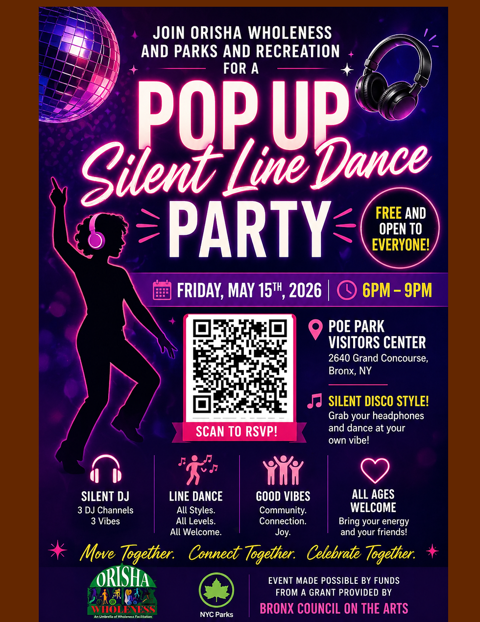 Silent disco/line dance party
