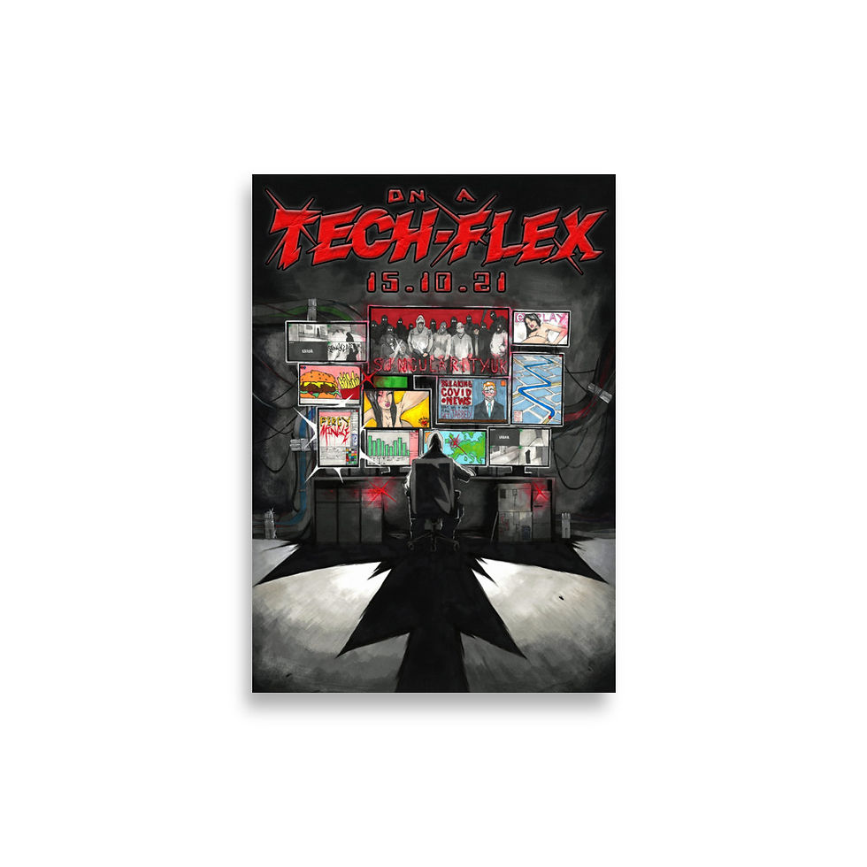 On A Tech Flex Poster