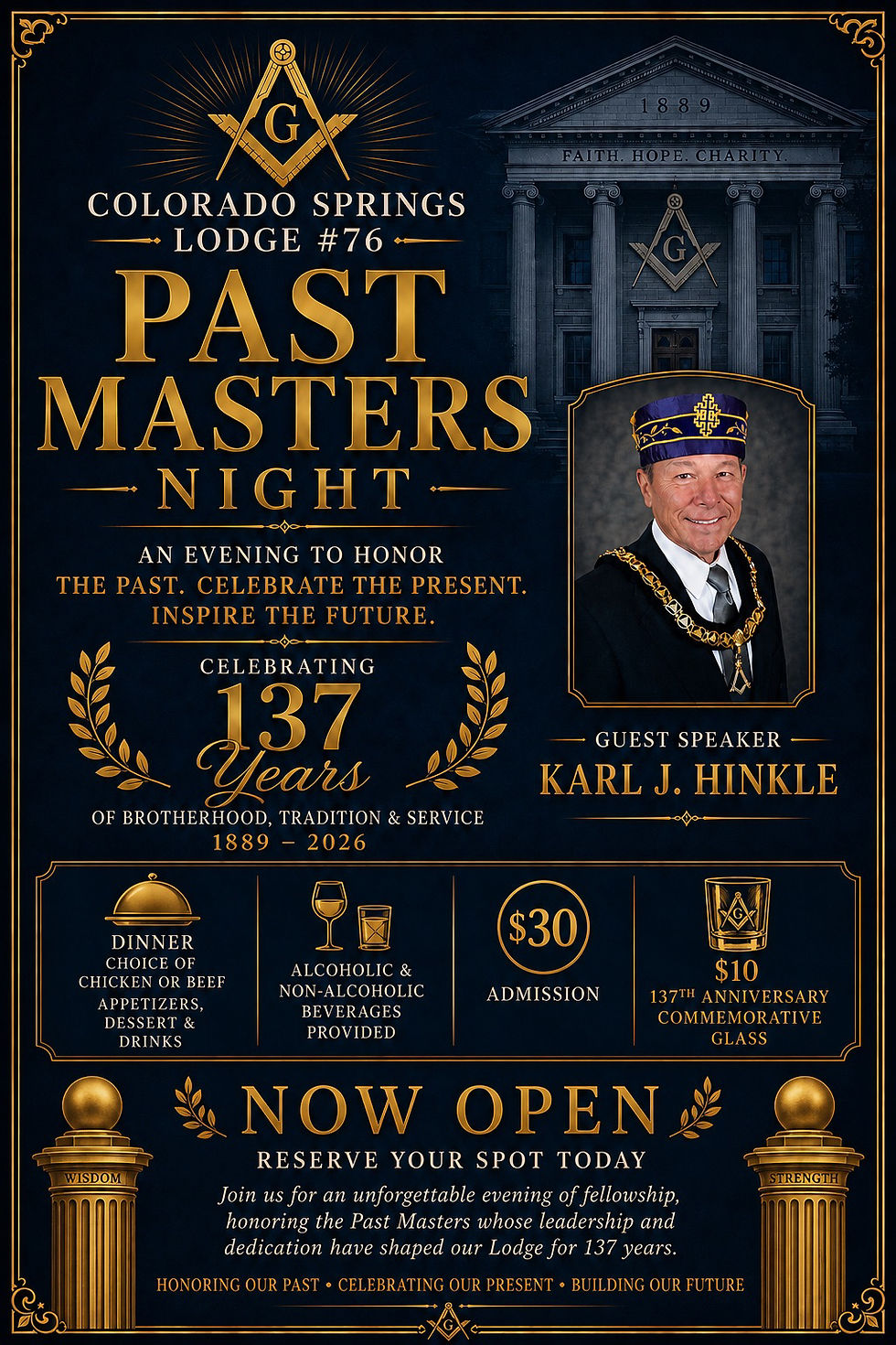 Colorado Springs Lodge #76 137th Past Masters Night