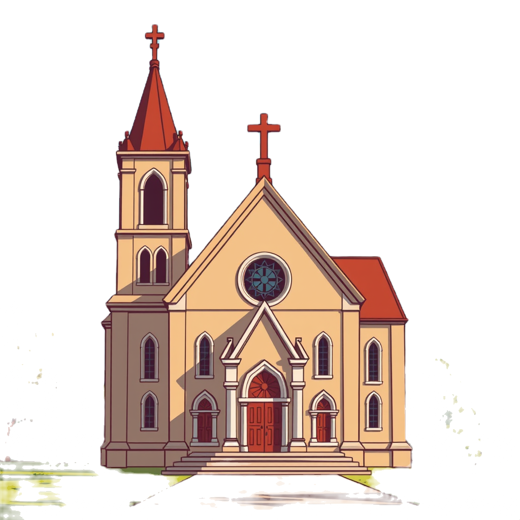 vector art about church.png