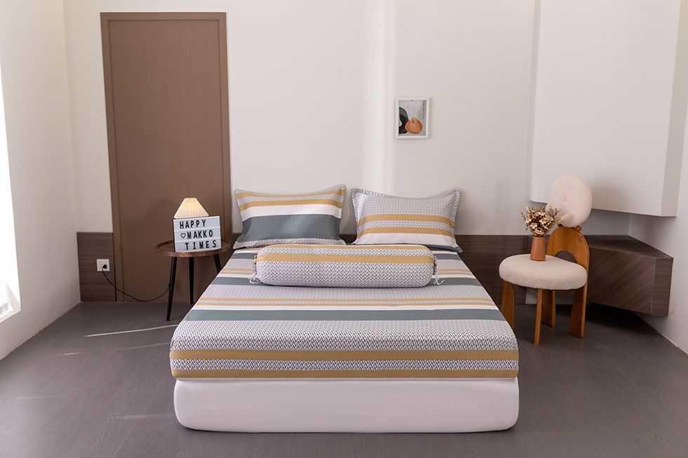 Thumbnail: MAKKO 800TC Fitted Bedsheet | Quilt Cover | BS-301
