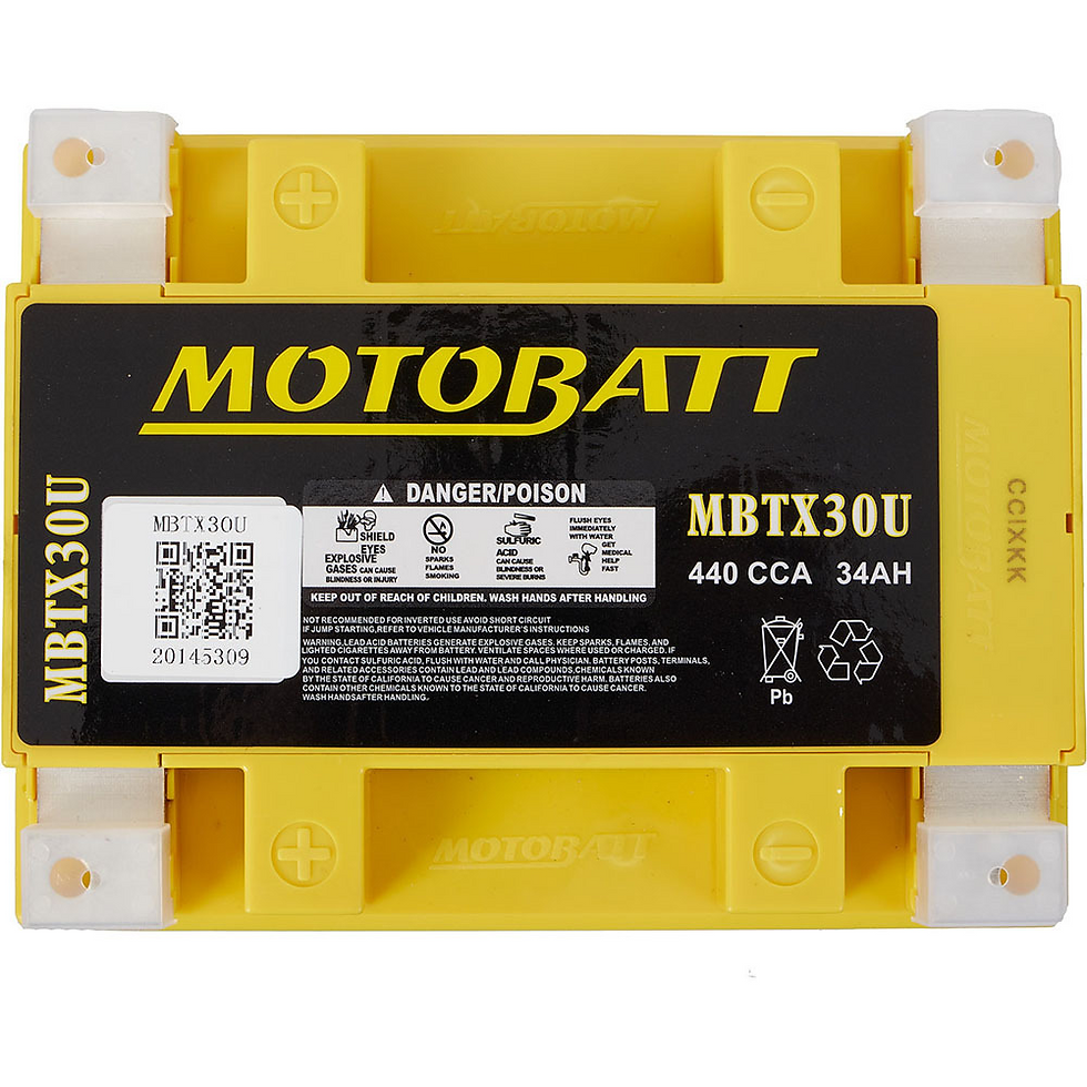 Thumbnail: MBTX30 Battery MOTOBATT 440CCA 