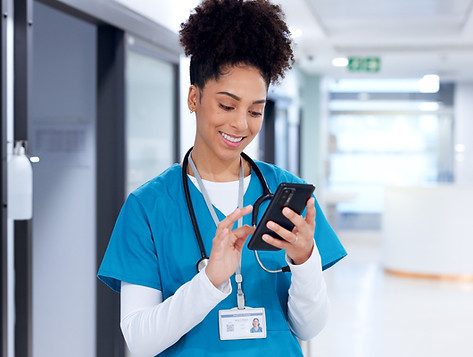 phone-happy-nurse-hospital-with-telehealth-patient-with-feedback-diagnosis-cellphone-woman