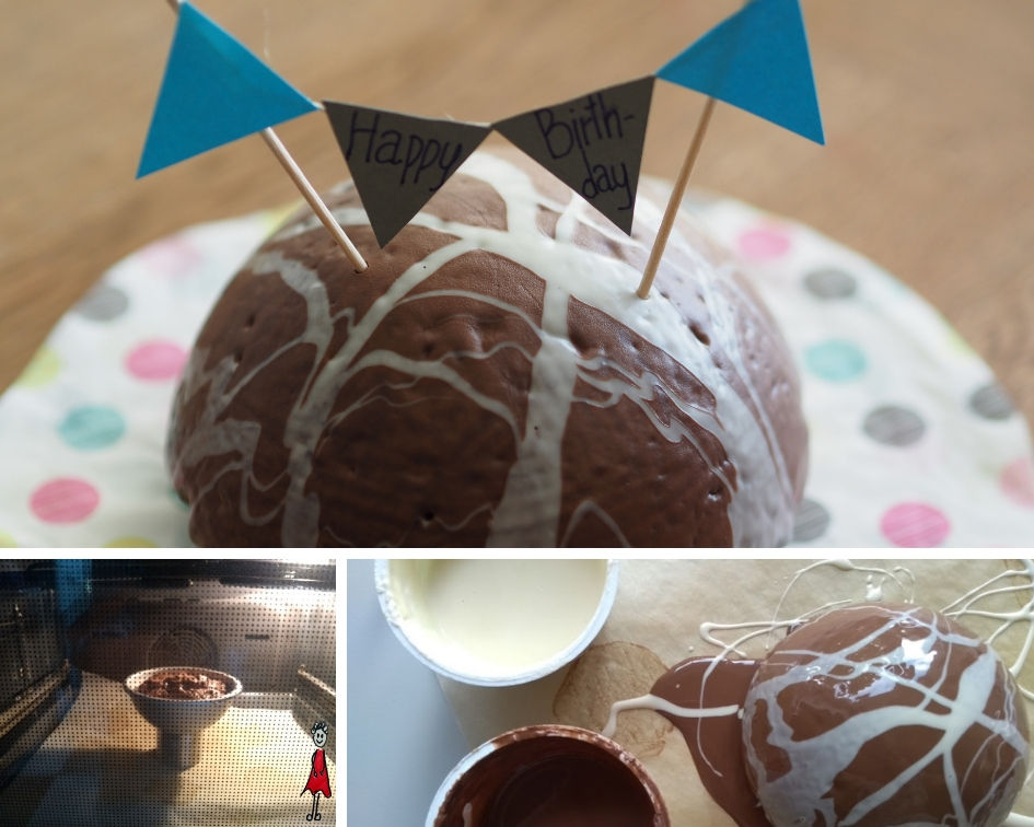 Joghurt-Kakao-Kuchen (Halbkugelbackform)