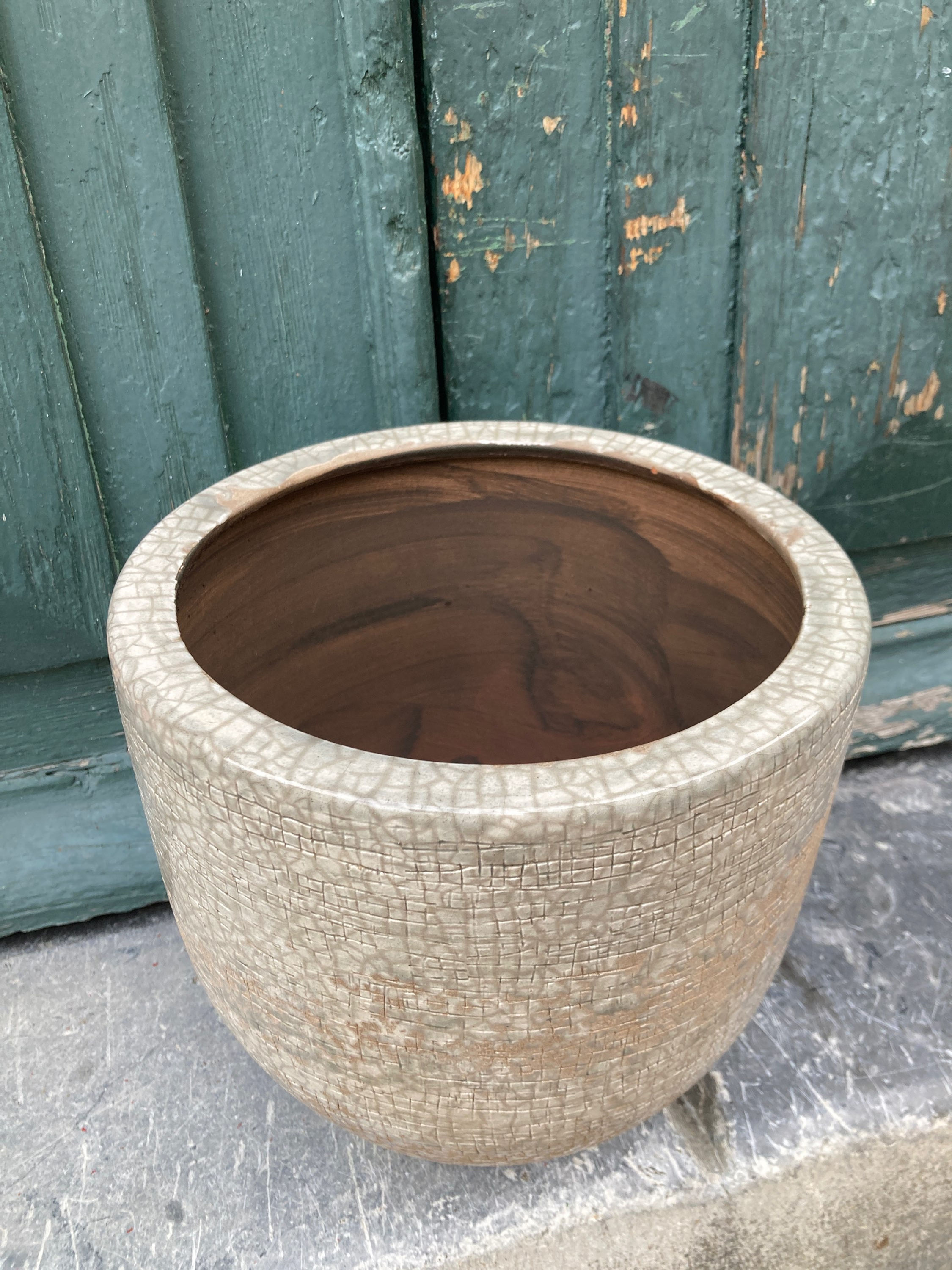 Cache pot "alaskapot antic grey"