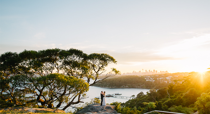 outdoor view wedding venue wedding dress
