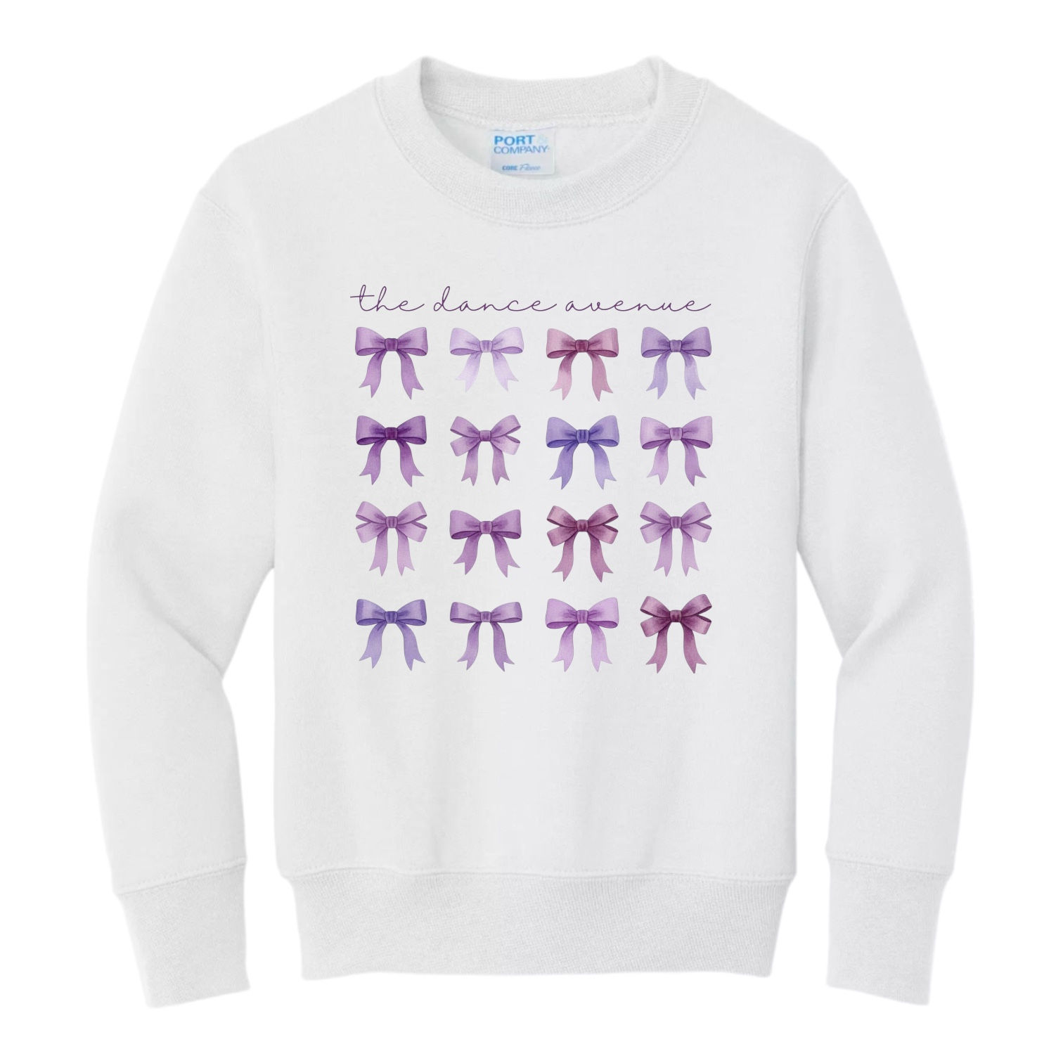 Youth 16 Bows Crewneck Sweatshirt