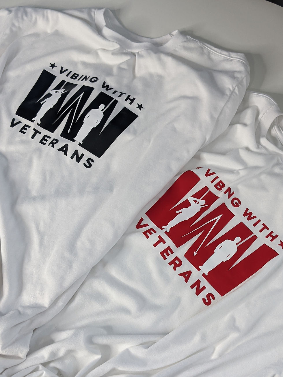 Thumbnail: VIBING WITH VETERANS LOGO UNISEX T-SHIRT